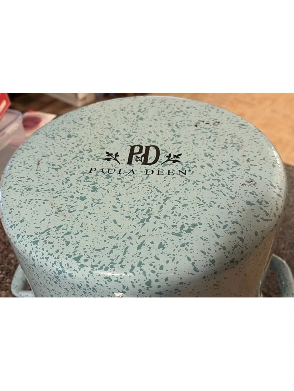 Mint Speckled 12 qt. Enamel Stockpot with Lid - Home Kitchen Cookware